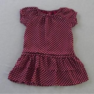 Girls Baby GAP Dress Red White Dots! Minnie Mouse Costume Satin NEW 