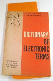 Allied Radio Shack Dictionary of Electronic Terms