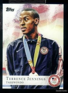 RC3) 4x 2012 Topps US Olympic Team TERRENCE JENNINGS Silver Base Lot