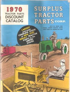 1970 Surplus Tractor Parts Corp. Discount Catalog Fargo North Dakota