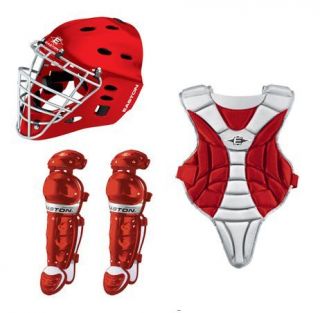   Black Magic Youth Baseball Catchers Gear Box Set (Ages 9 12) Red