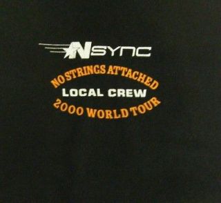VINTAGE NSYNC NO STRINGS ATTACHED 2000 WORLD TOUR CONCERT T SHIRT 