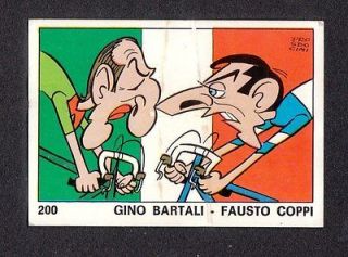 Gino Bartali & Fausto Coppi Cycling Bicycle 1973 Panini Sticker from 