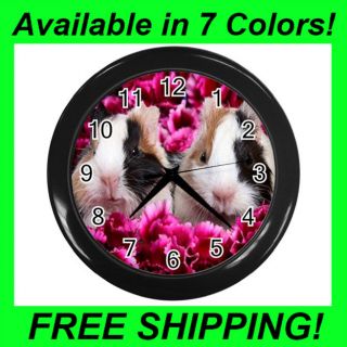 Guinea Pigs   Wall Clock (Choose from 7 Colors)  PP1184
