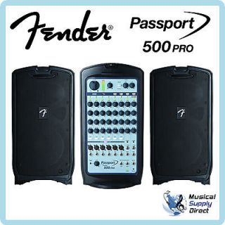 Fender Passport 500 Pro Portable PA System MINT