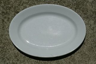 Meakin Hanley White English Ironstone China Medium Oval Platter 