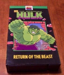 The Incredible Hulk RETURN OF THE BEAST VHS VIDEO
