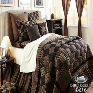   Primitive Patchwork King Oversize Quilt Cotton Bedroom Bedding Set