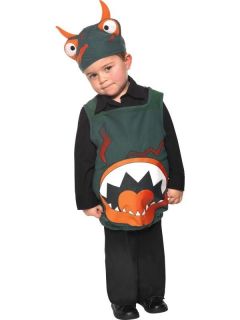 Childrens Boys Fancy Dress Monster Gruffalo Costume Kit 6~8 yrs Hat 