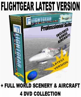 Flightgear Flight Simulator Pro 2012 + Full World Scenery & Aircraft 