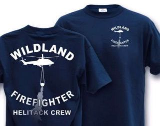 WILDLAND HELITACK CREW FIREFIGHTER Large T Shirt