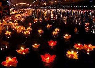 20pcs Paper Lotus Flower Floating Lantern Wishing Lamp for Party #D2