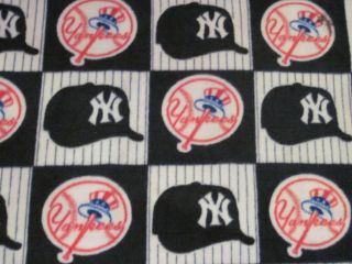 NEW YORK YANKEES BASEBALL MLB fleece fabric