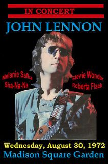 Classic Rock John Lennon at the Madison Square Garden Concert Poster 
