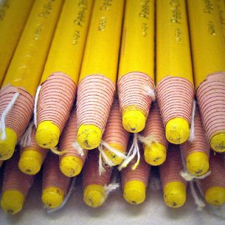 Newly listed 12 pcs Yellow China Marker Wax Grease pencil peel off Rod 