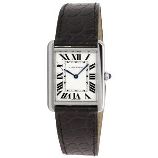 Cartier Mens W5200003 Tank Solo Silver Dial Watch Watches  