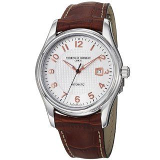 Constant Mens FC 303RV6B6 RunAbout Brown Leather Strap Watch: Watches 