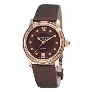 Frederique Constant Womens FC 303CHD2P4 Automatic Brown Diamond Watch 