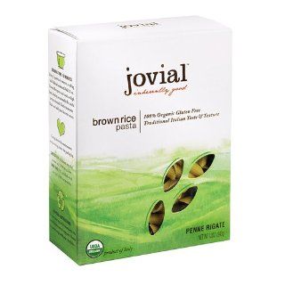 Jovial Organic Brown Rice Penne Rigate, 12 Ounce Packages (Pack of 6 