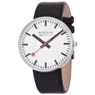 Mondaine Mens A660.30328.11SBB Giant Size Leather Band Watch Watches 