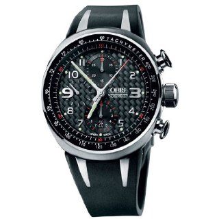 Oris Mens 67475877264RS TT3 Black Chronograph Dial Watch Watches 