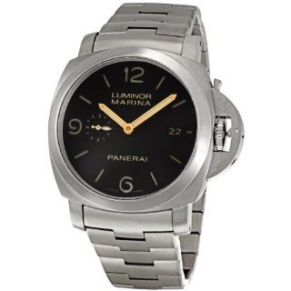 Panerai Mens PAM00352 Luminor Marina Brown Dial Watch: Watches 