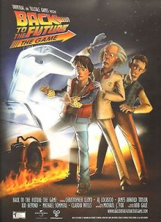 Back to the Future Video Game Original Promo Poster 2011 SDCC Comic 