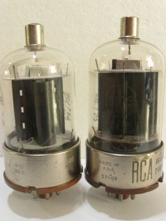 Pair 1954 57 RCA 6146 transmitting tubes(Hickok TV 7D/U tested @ 50 