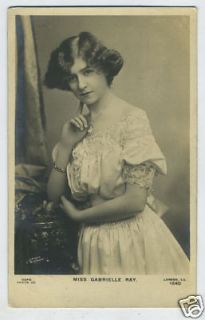 Theater Edwardian Gabrielle Ray 1910 photo postcard b