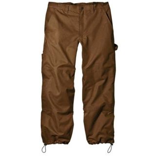 dickies mens waterproof wind resistant storm pants black & dark brown 