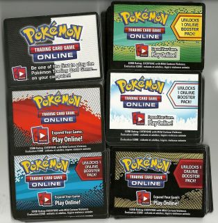 Pokemon Trading Card Game Online Codes (50 Count Lot) Unused (PTCGO)