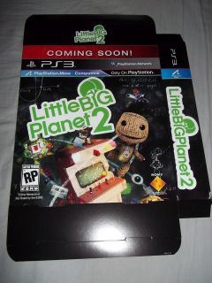   13 Promo Display Box   Little Big Planet 2   Rare PS3 GameStop game