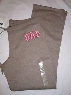 NWT Womens Gap Light Brown Pink Lounge Sweatpants Sweats L Large