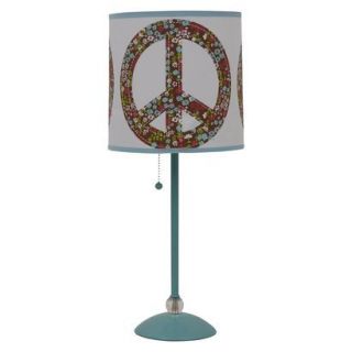 Peace Sign Lamp Shade Table Lamp (Includes CFL B  Target
