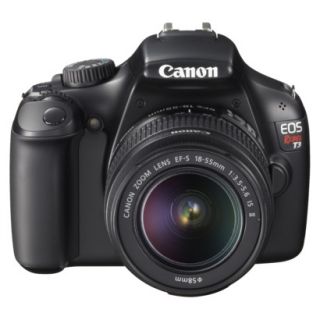 Canon EOS Rebel T3 12.2MP Digital SLR Camera with 18 55IS Lens   Black