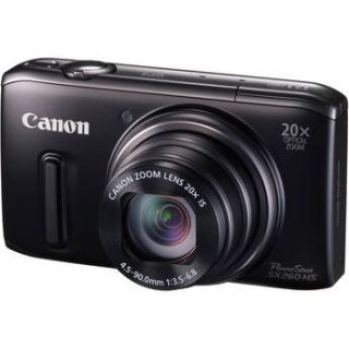 Canon PowerShot SX260 HS Digital Camera (Black) 5900B001 B&H