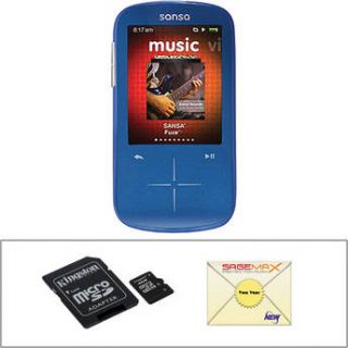 SanDisk Sansa Fuze +  Player with Accessory Kit (8GB, Blue)