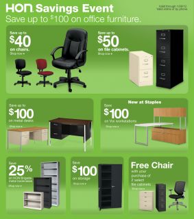 HON Savings Event. Save up to $100 on office furniture. Save up to 40% 