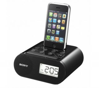 SONY ICFC05iP Compact Clock Radio with iPod/iPhone dock  Pixmania UK