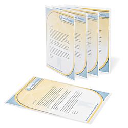Office Depot Brand Poly Project View Folders Letter Size Clear Pack Of 