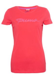 Camiseta Puma Puma Script I Rosa   Compre Agora  Dafiti