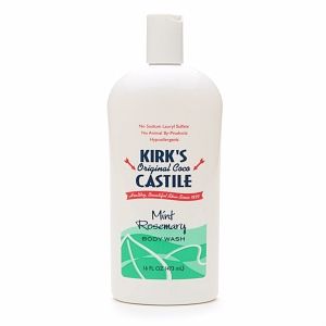 Kirks Original Coco Castile Body Wash, Mint Rosemary 16 fl oz (473 