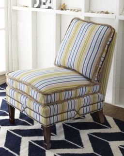 Lee Industries Moira Striped Chair   The Horchow Collection