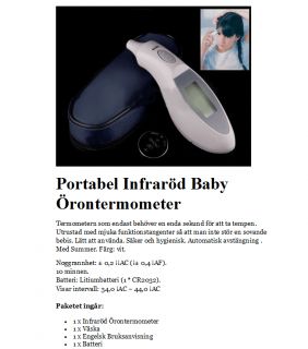 Rea   Portabel Infraröd Baby Örontermometer på Tradera. Övrigt 