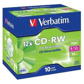 Verbatim CD RW 8x 10x (10)   Achat / Vente CD   DVD   BLU RAY VIERGE 