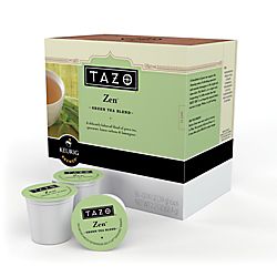 Starbucks Tazo Zen Green Tea K Cups 04 Oz Box Of 16 by Office Depot