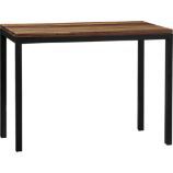 Parsons Reclaimed Wood Top 48x28 High Dining Table with Natural Dark 