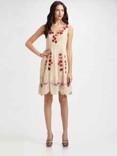 Nanette Lepore   Bel Canto Embellished Silk Dress    