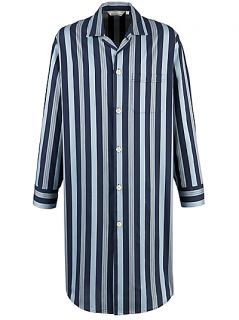 Buy Derek Rose Savile Collection Stripe Nightshirt, Navy/Blue online 