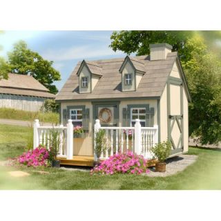 Little Cottage Company Cape Cod Playhouse Kit with No Floor 
